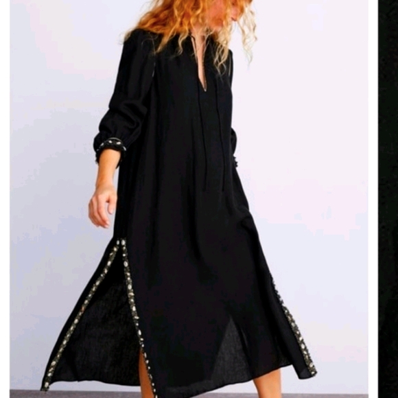 ๐ ZARA Linen MAXI ๐ด ๐ ๐+ ๐ Earrings - Picture 2 of 6